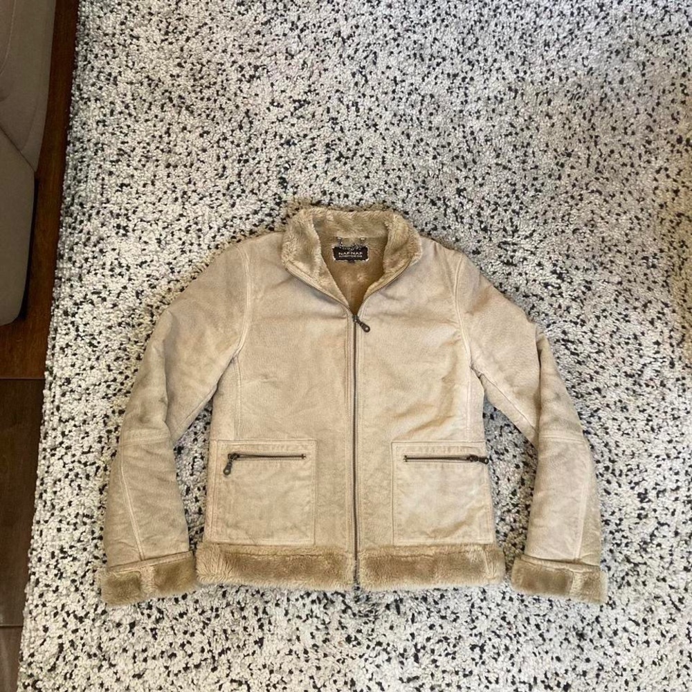 Naf Naf Shearling leather jacket